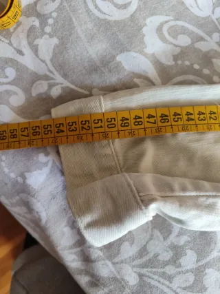 Cazadora vaquera Hollister beige mujer