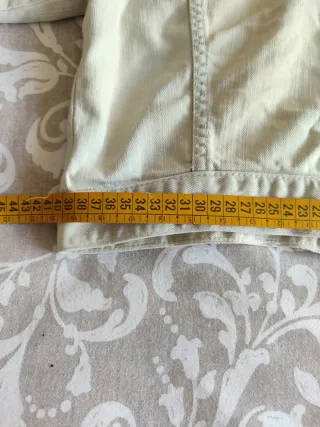 Cazadora vaquera Hollister beige mujer