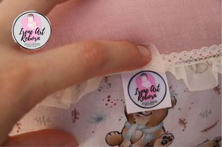 Cojín para reborn ositos tonos rosas T. L