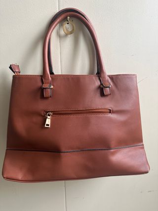 Borsa similpelle marrone