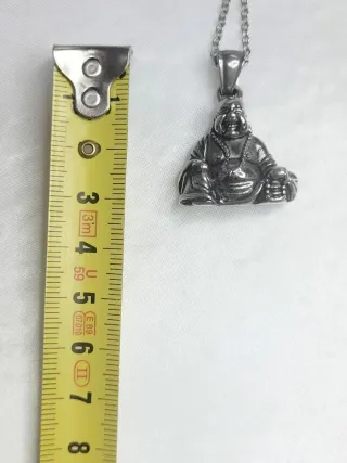 Collar Buda macizo de Acero inoxidable quirúrgico.