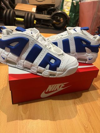 Nike Air More Uptempo Low Azul/Blanco