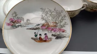 Juego de té japonés Dai Nippon porcelana