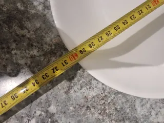 3 Fuentes Cerámica/Porcelana Beige/Blanco