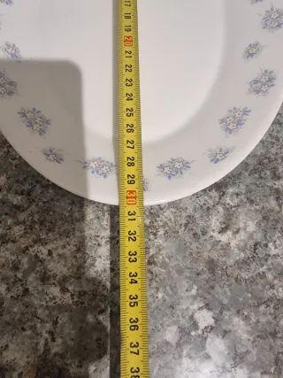 3 Fuentes Cerámica/Porcelana Beige/Blanco