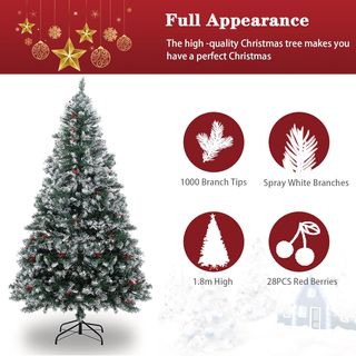 Arbol Navidad decorado 180cm Nuevo