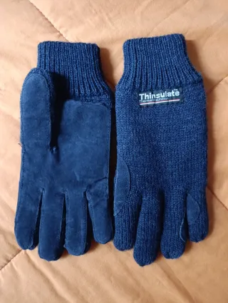 Guantes Thinsulate Azul/Gris Invierno