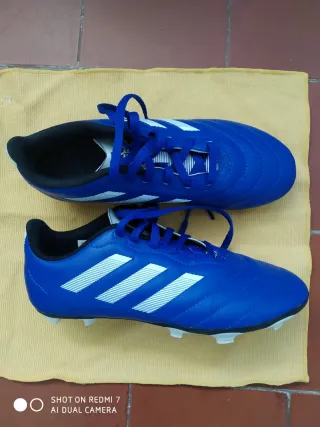 Botas de fútbol Adidas niño azul Talla 36