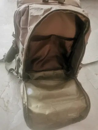 Mochila Táctica Molle Beige y Verde Militar