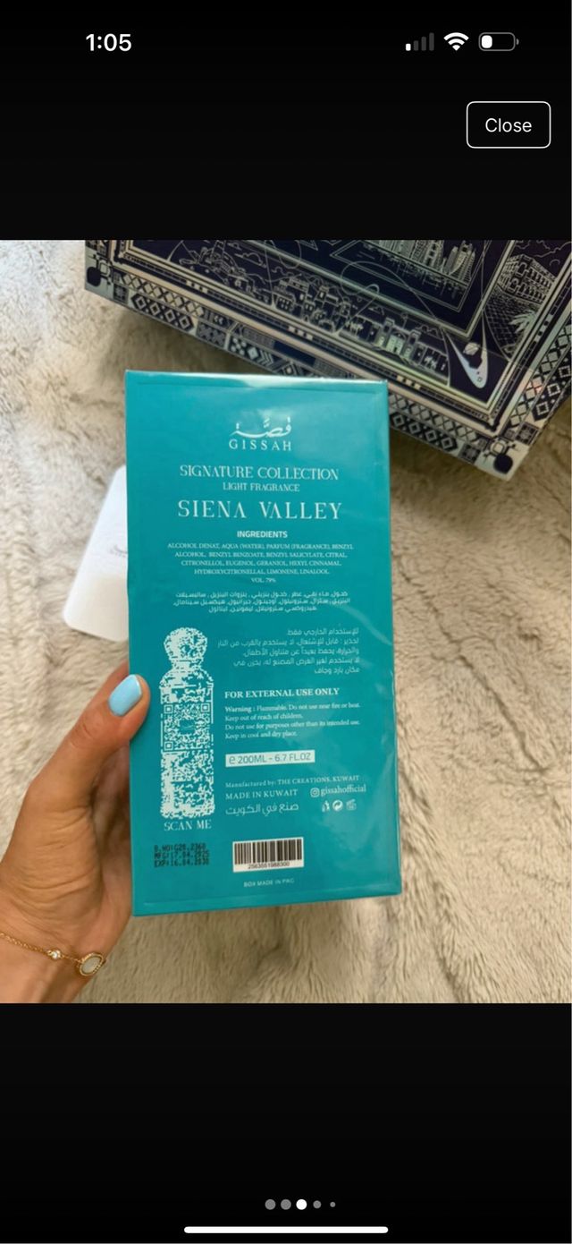 Perfume Gissah Siena Valley 200ml