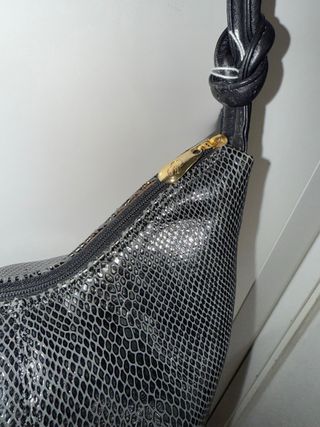 Bolso CS Negro Piel Serpiente