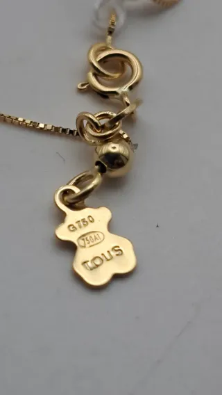 Cadena y Cruz Tous Oro 18k