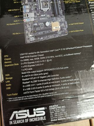 Placa base ASUS B150M-C LGA1151 PCI-E 4xDIMM DDR4