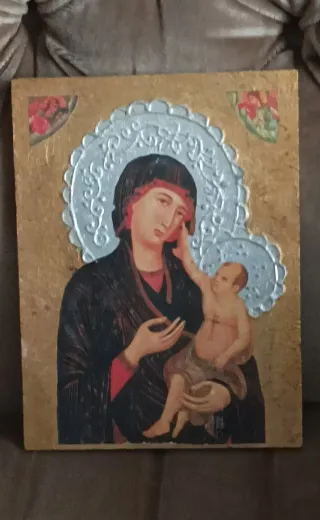 Cuadro Virgen María y Niño Jesús