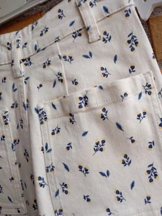 Zara Vaqueros Anchos Estampados