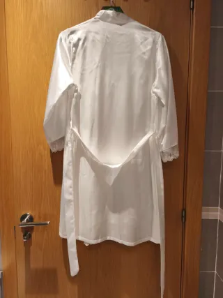 Conjunto camisón y bata novia