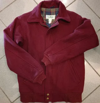 Giacca L.L.Bean USA Lana Rossa Taglia S