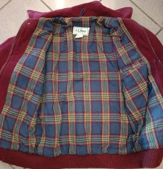 Giacca L.L.Bean USA Lana Rossa Taglia S