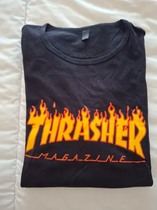 Camiseta Thrasher Magazine Negra Talla M
