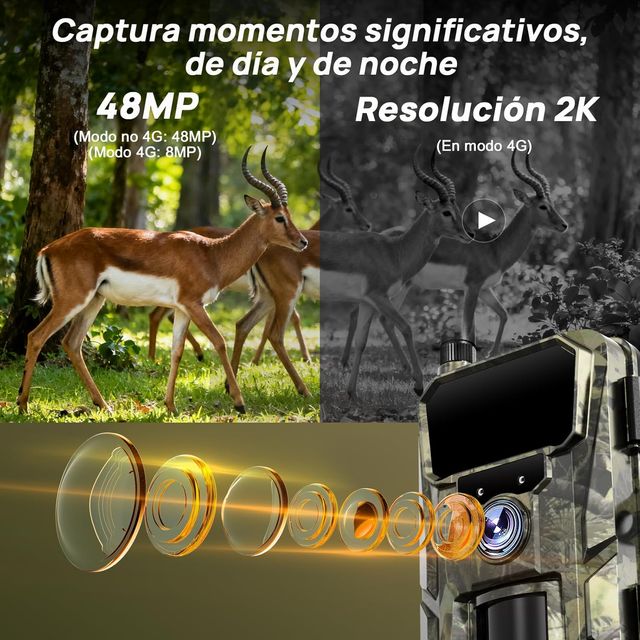 NUEVO - Fotocamera per Caccia 4G LTE Solare + SIM