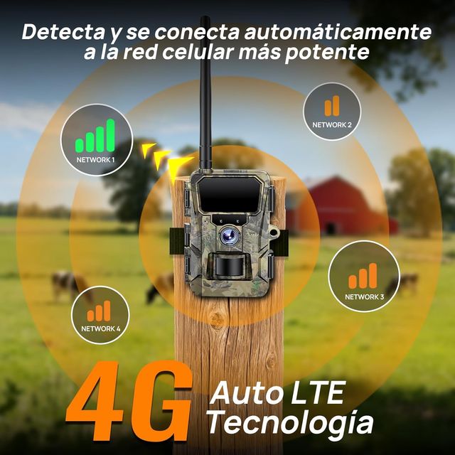 NUEVO - Fotocamera per Caccia 4G LTE Solare + SIM