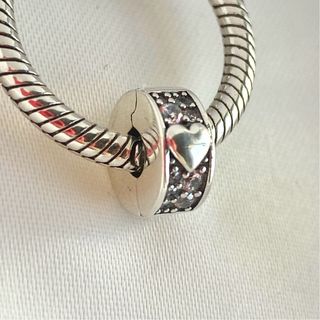 CHARM CLIP CORAZÓN PLATA