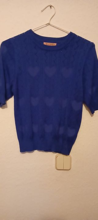 Jersey KLING Azul Talla M Corazones