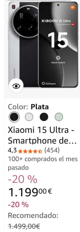 Xiaomi 15 Ultra 16+512GB Blanco