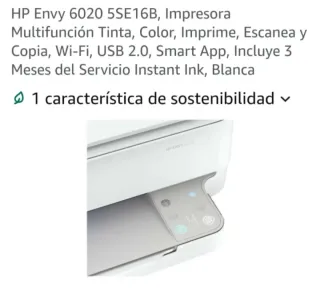 Impresora Escáner HP 6020 Blanca