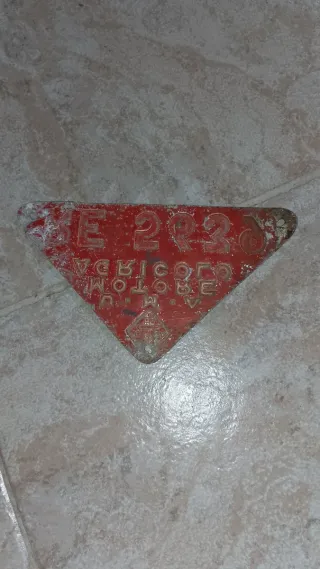 Targa UMA Motori Agricoli D'epoca RE 5639