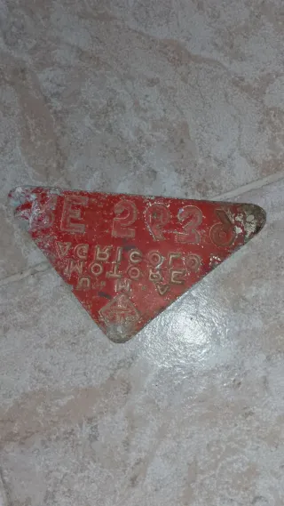 Targa UMA Motori Agricoli D'epoca RE 5639