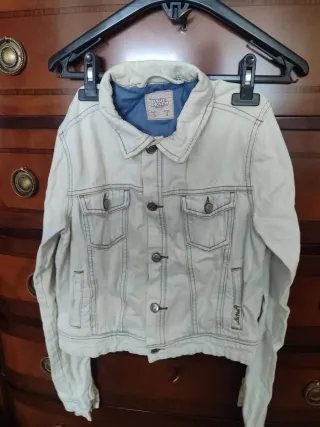 Cazadora vaquera Abercrombie & Fitch beige M