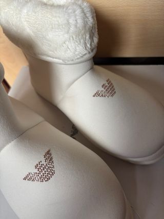 Pantofole Emporio Armani Bianche