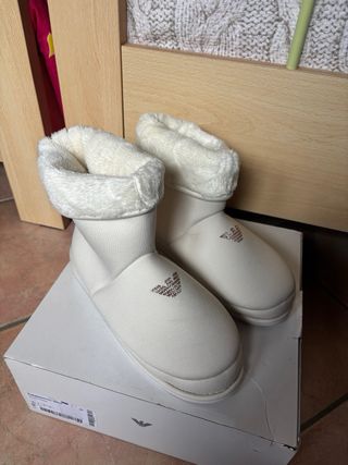 Pantofole Emporio Armani Bianche