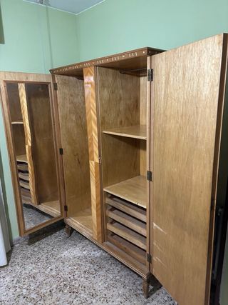 Armario de madera vintage scandinavo años 70