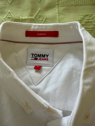 Camisa Tommy Hilfiger Talla L Blanca