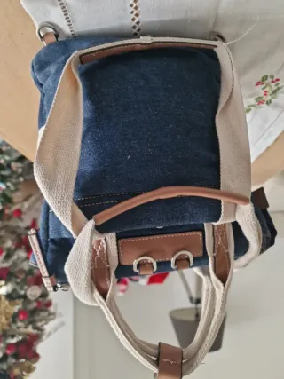 Lote 3 bolsos Parfois (marrón ocre, azul, beige)