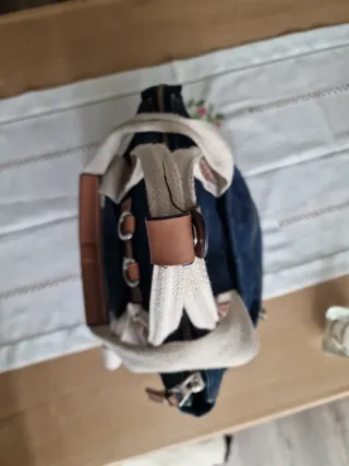 Lote 3 bolsos Parfois (marrón ocre, azul, beige)