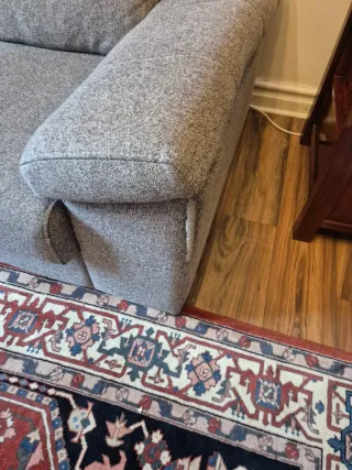 Sofá de 2 plazas gris