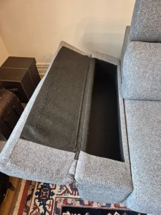 Sofá de 2 plazas gris