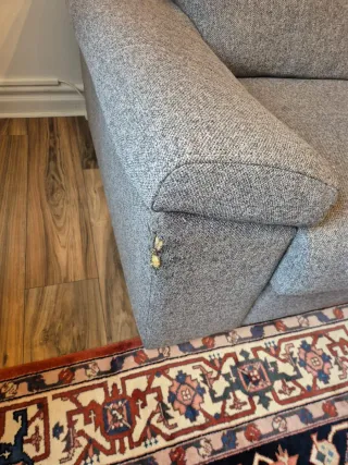 Sofá de 2 plazas gris