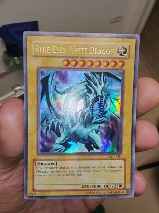 Blue-Eyes White Dragon LOB-001 Yu-Gi-Oh! Carta