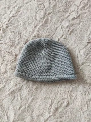 Berretto per bambini grigio in tessuto