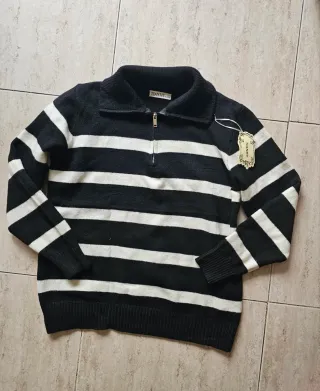 Jersey TIANMY rayas negro/blanco Talla XL