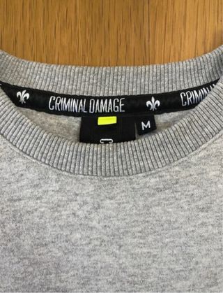 Sweatshirt Criminal Damage Cinza