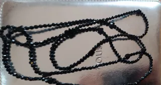 Conjunto Tous: Collar, Pulsera y Anillo Ónix Plata