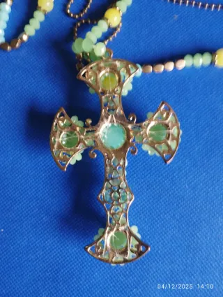 Collar Cruz Abalorios