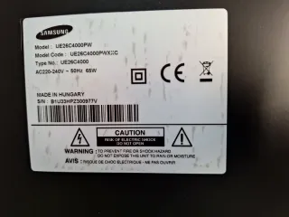 Televisión Samsung 26 UE26C4000PW