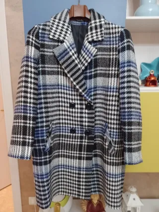 Cappotto doppiopetto donna fantasia