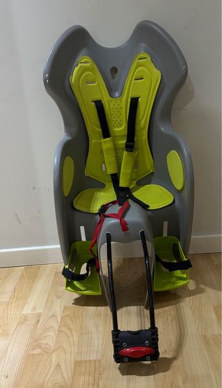 Silleta Portabebés Bicicleta Gris y Verde